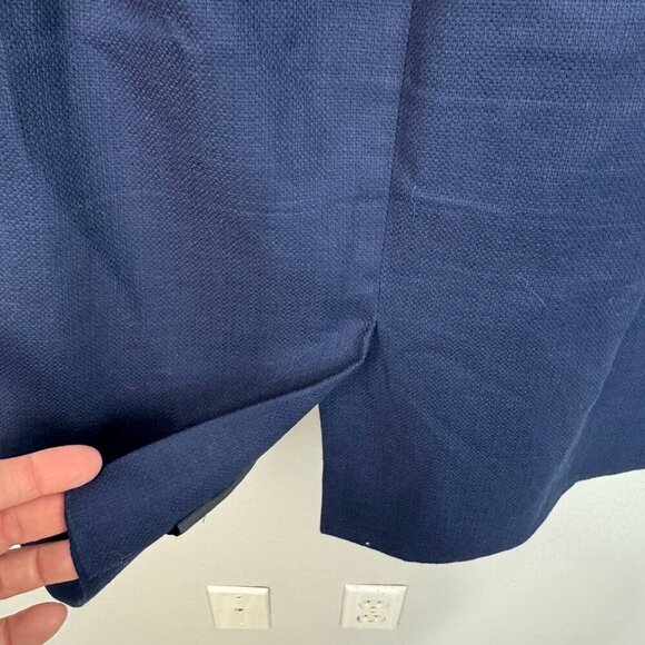 J. Crew Womens Sleeveless Rickrack Trim Sheath Suiting Dress Navy Blue Size 6 - Picture 7 of 16